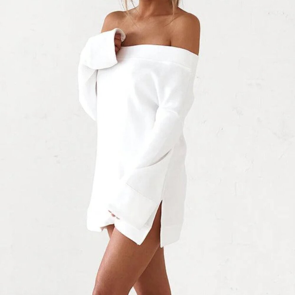 JAUS- Off The Shoulder Mini Dres